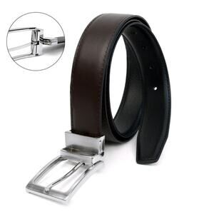 Reversible Belt Size small Genuine Leather with Rotating  Men's Umo Lorenzo